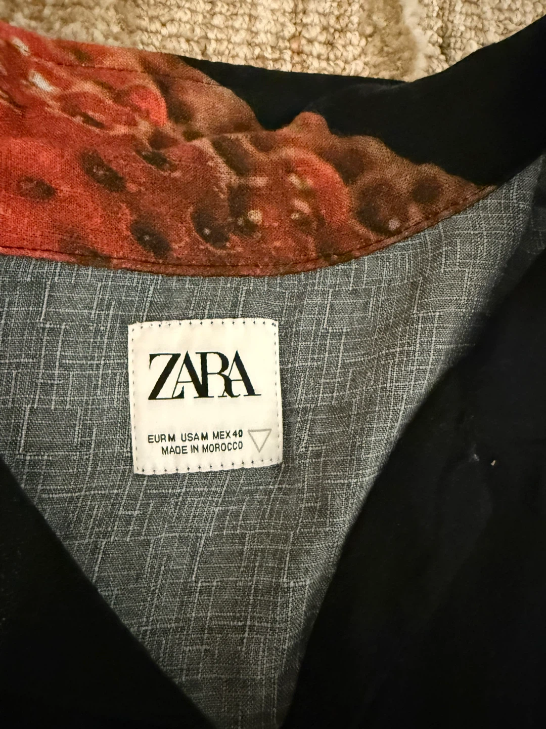Strawberry Print Shirt - Size M - photo 4