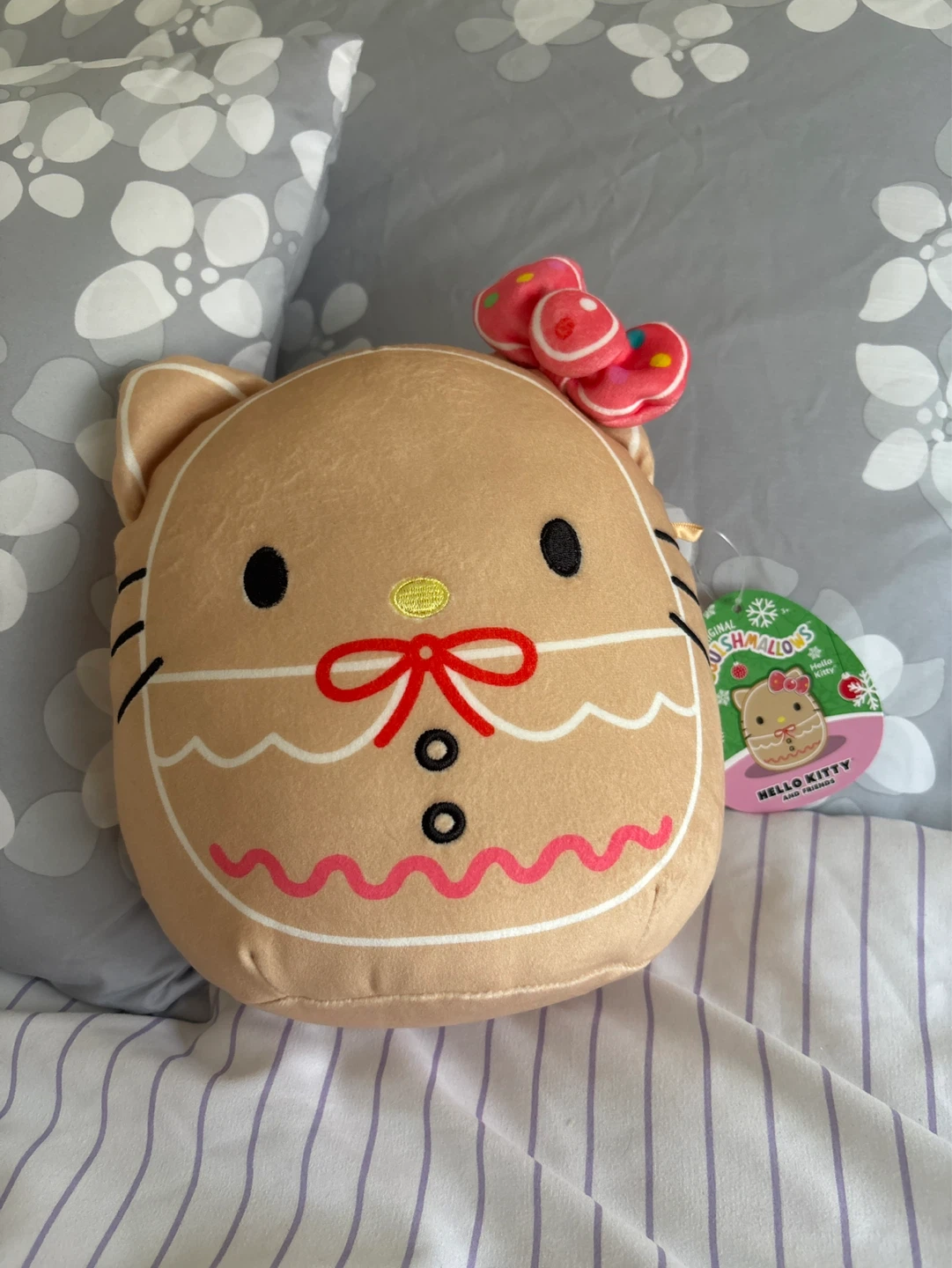 Hello Kitty x Squishmallows Gingerbread Plush