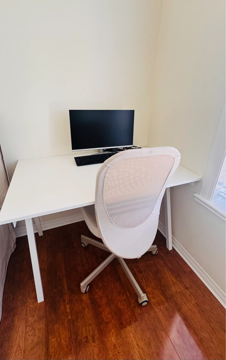 White IKEA Desk - photo 2