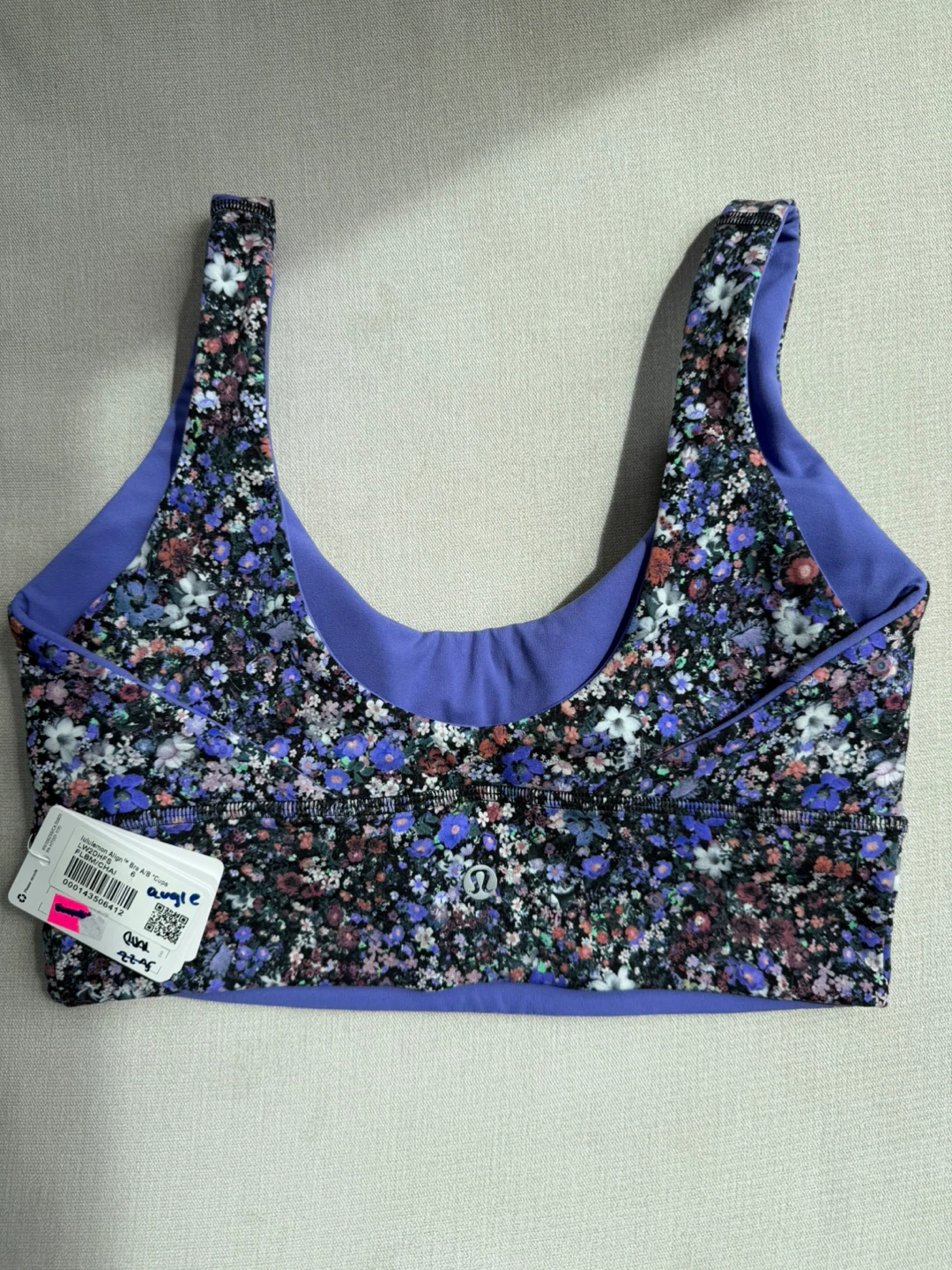 Lululemon Align Bra A/B Cups Size 6 FLBM/CHAI Floral - photo 2