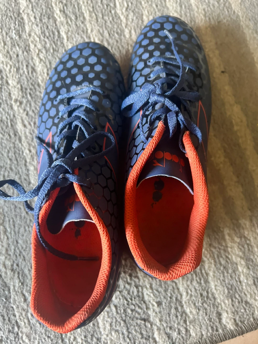 Diadora Soccer Cleats - Blue and Orange