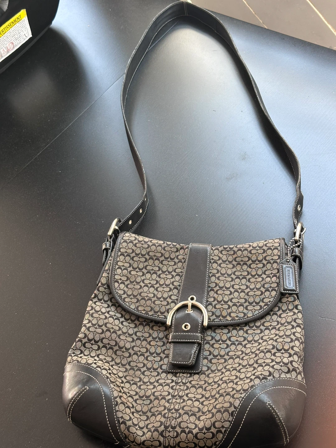 Coach Signature Hobo Shoulder Bag