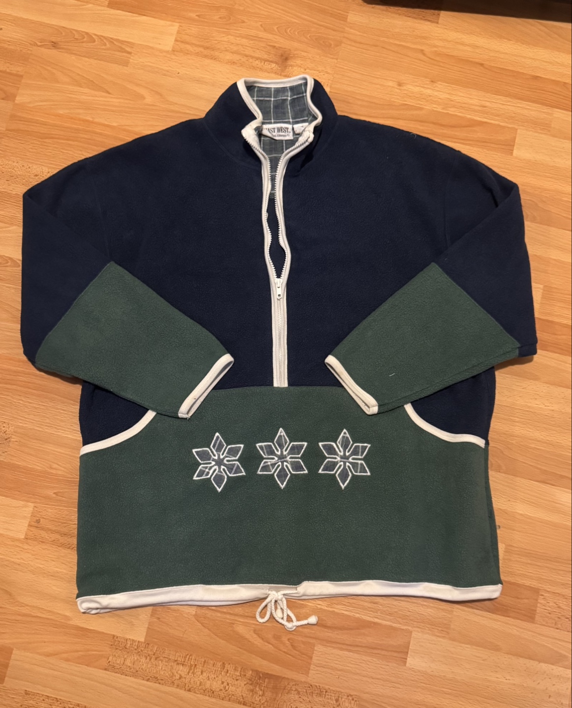 East West 1/4 Zip Fleece Pullover Top
