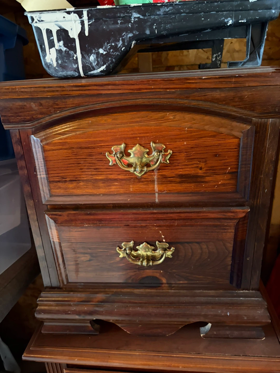Wooden Dresser with Brass Handles - photo 4