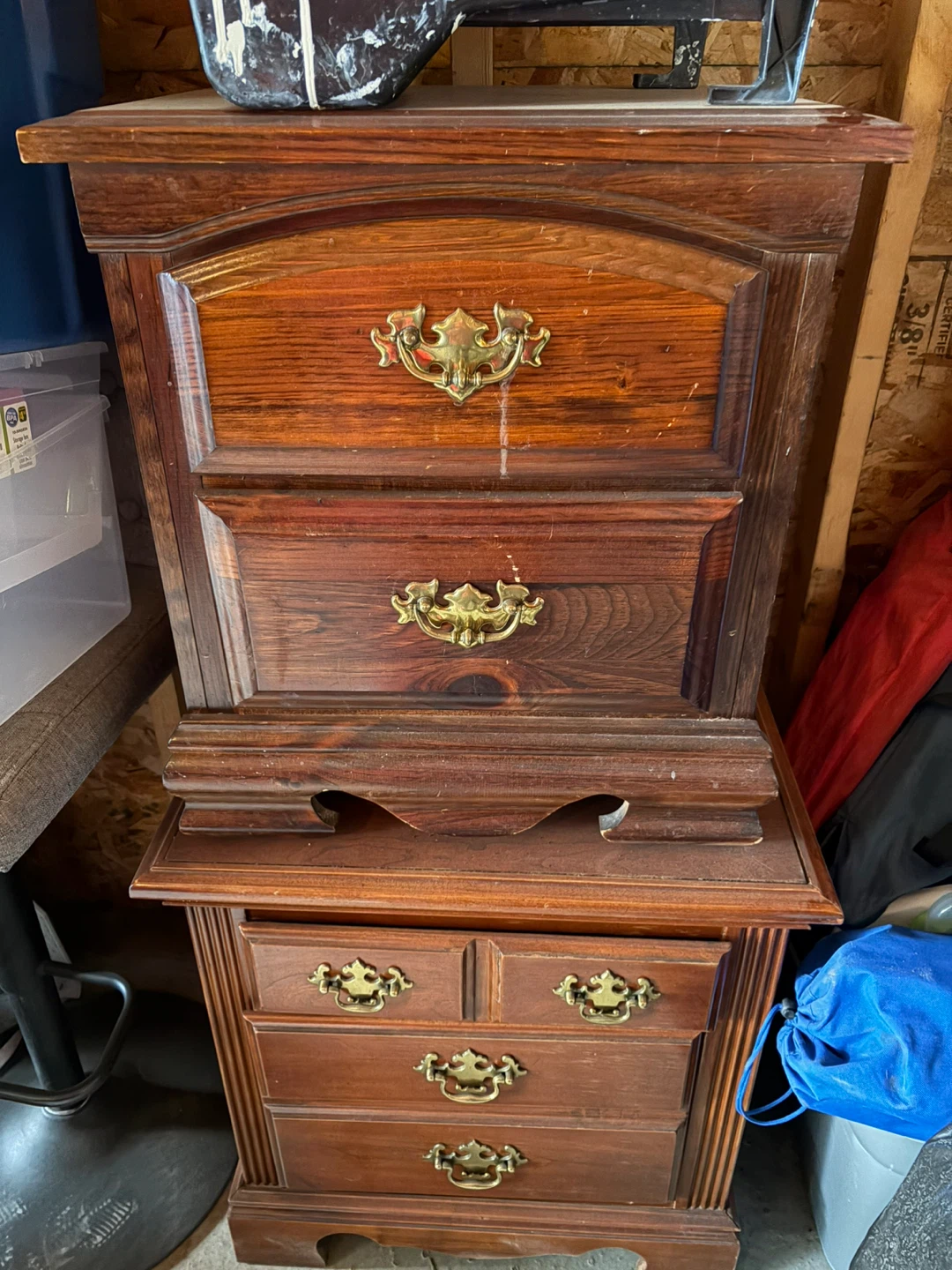 Wooden Dresser with Brass Handles - photo 2