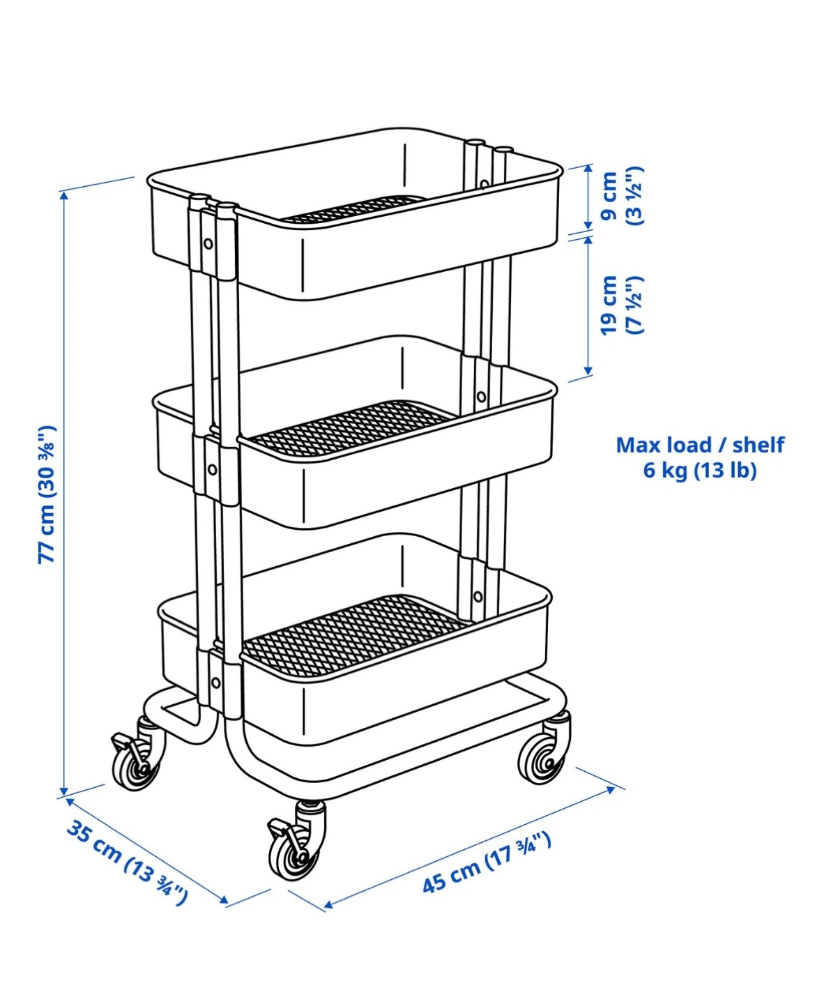 IKEA RASKOG Cart - White (2 available) - photo 3