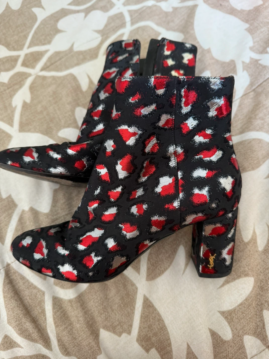 Saint Laurent Leopard Print Ankle Boots - photo 4