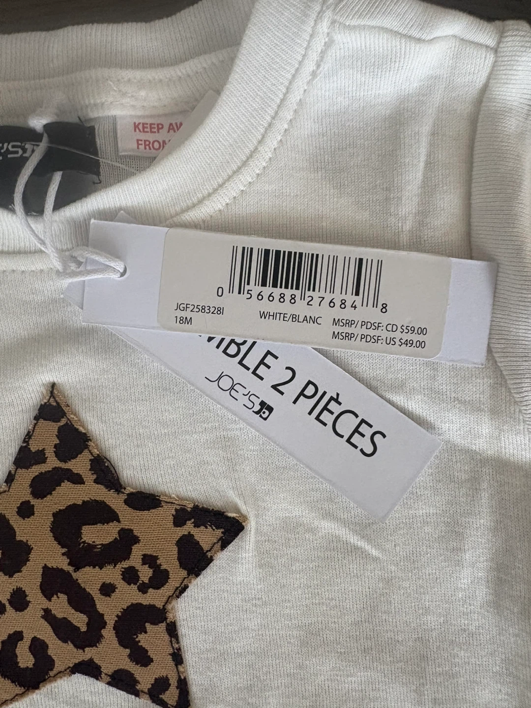 Joes jeans designer girls 2 piece outfit 18m ret $69 - photo 3