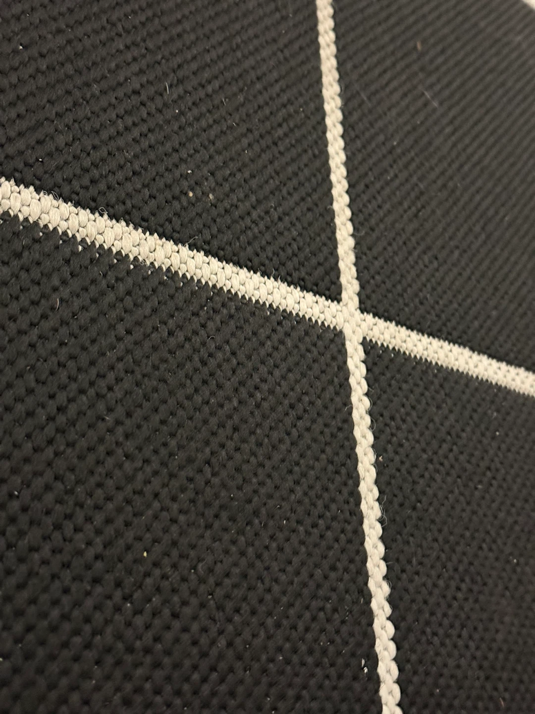 Black Grid Area Rug - photo 5