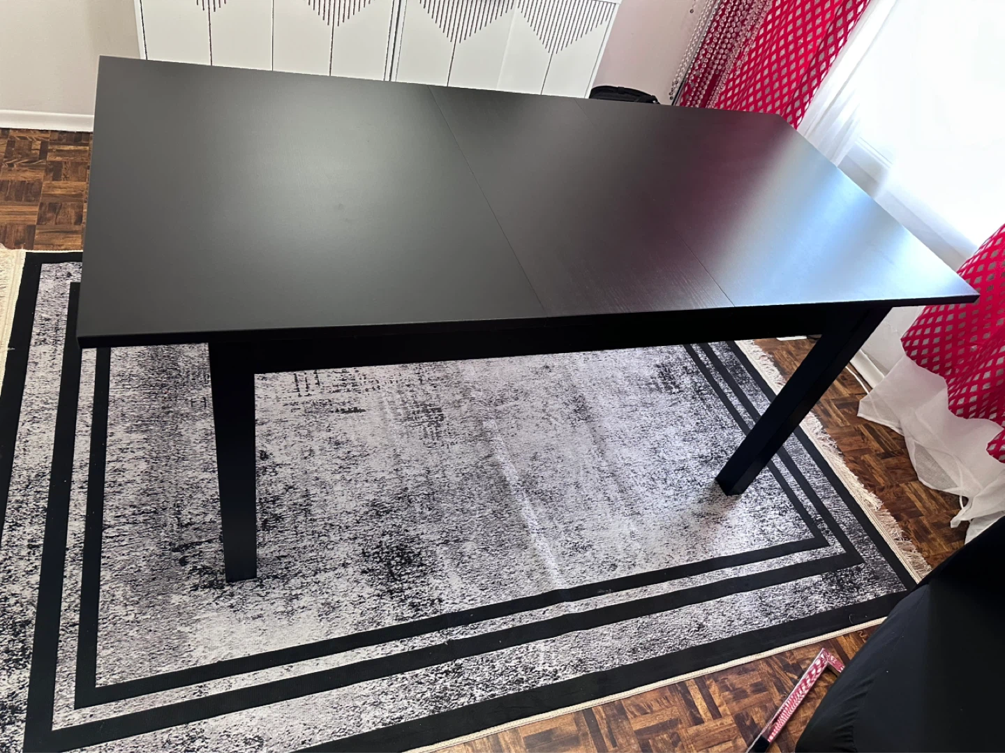 Black Extendable Dining Table - photo 3