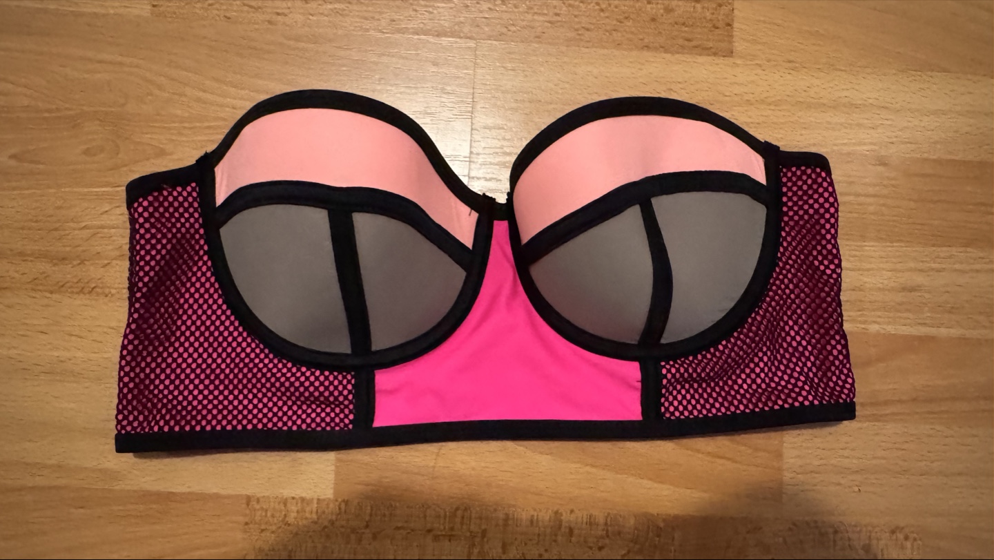 Ardene Swim Strapless Swim Top - Pink - Size L