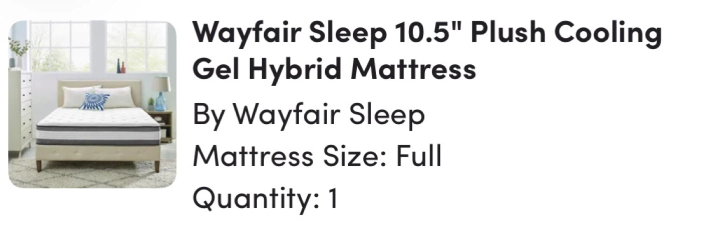 Full size bed and mattress - photo 3
