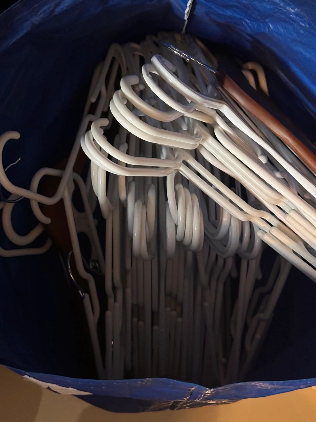 White Plastic Clothes Hangers