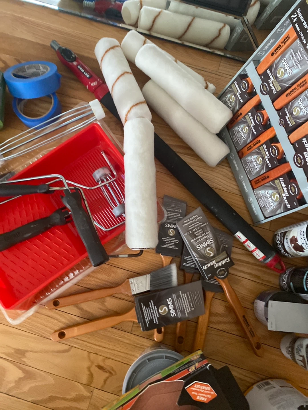 Assorted Painting Supplies with Simms Rollers - photo 3
