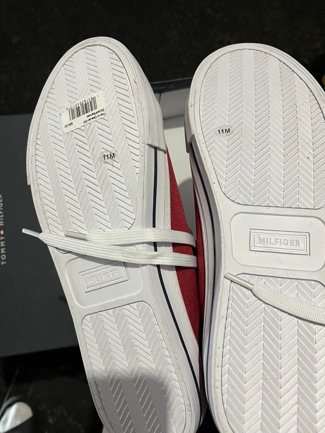 Tommy Hilfiger Men's Red Sneakers - Size 11 - photo 2
