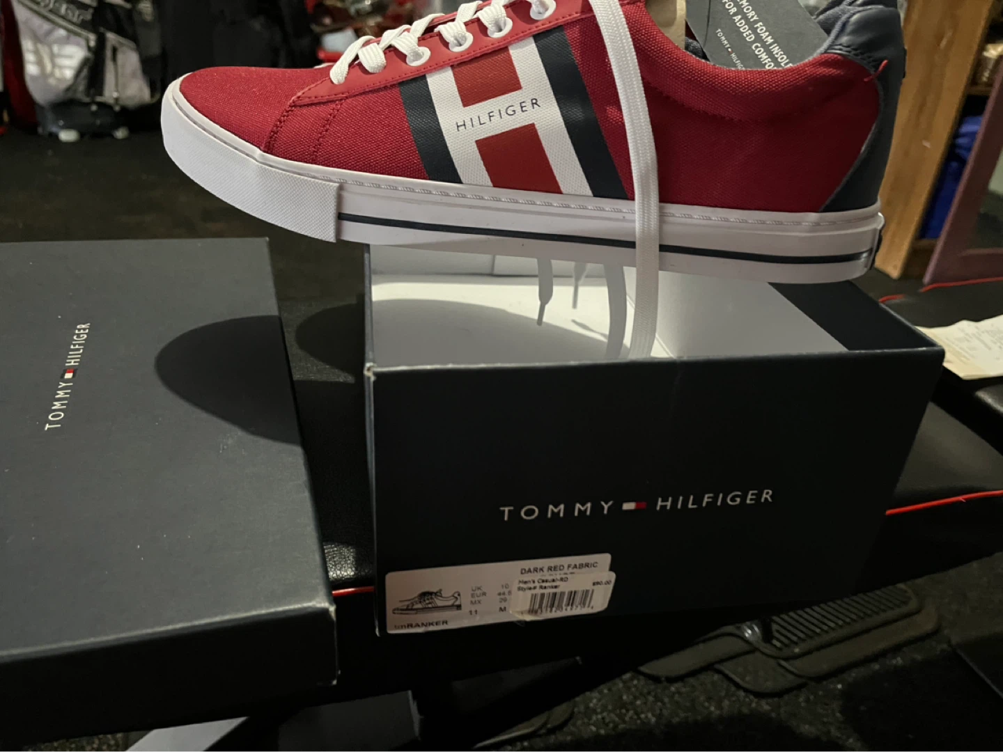 Tommy Hilfiger Men's Red Sneakers - Size 11 - photo 3