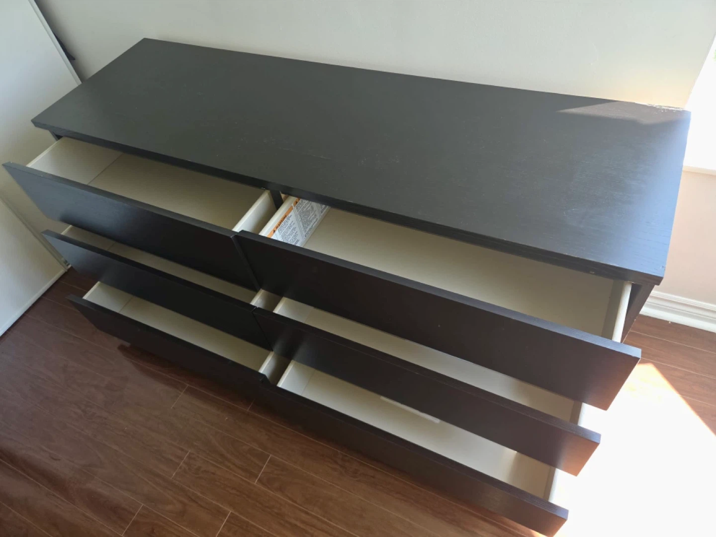 Dark Wood 6-Drawer Dresser - photo 5