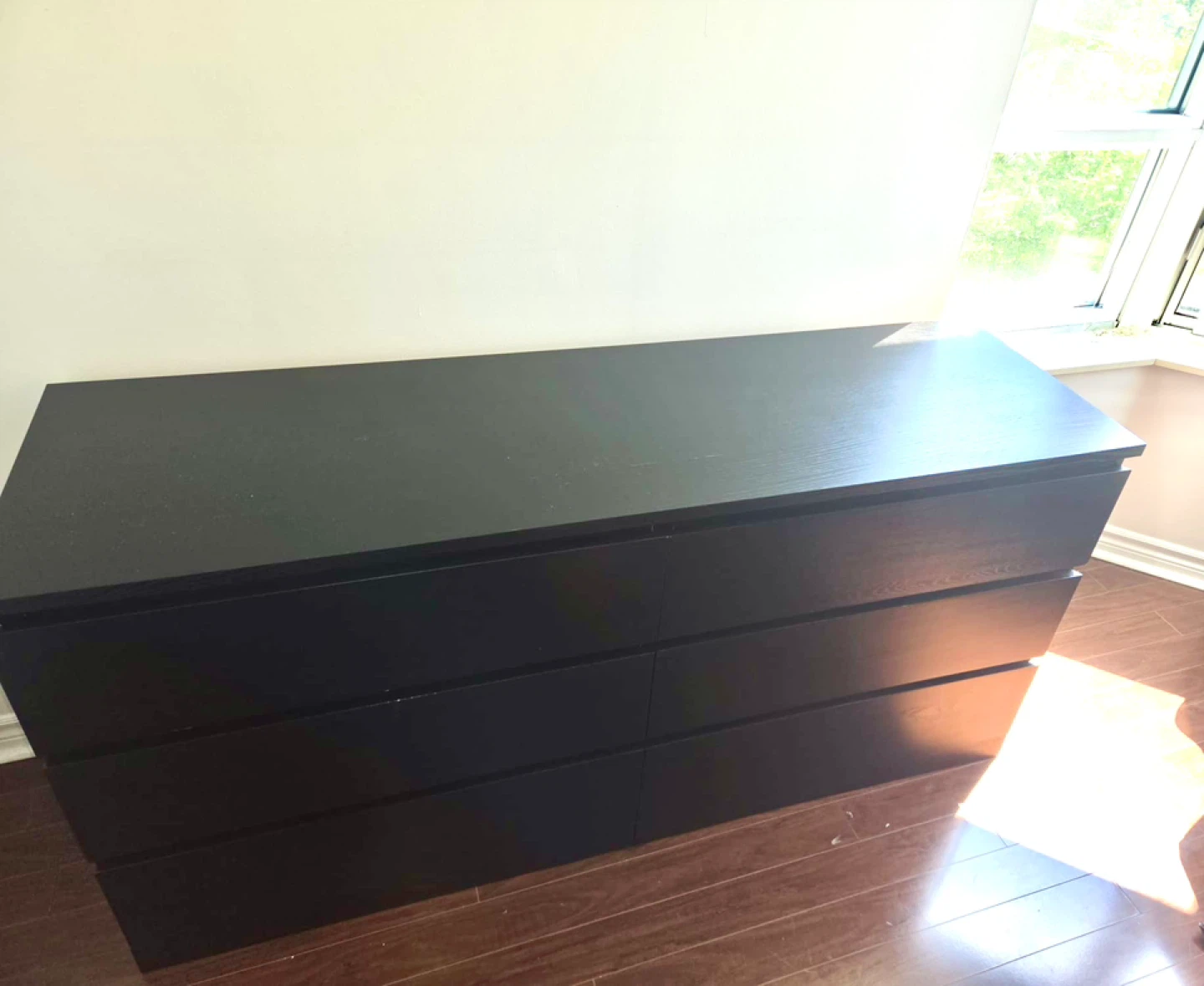Dark Wood 6-Drawer Dresser - photo 4