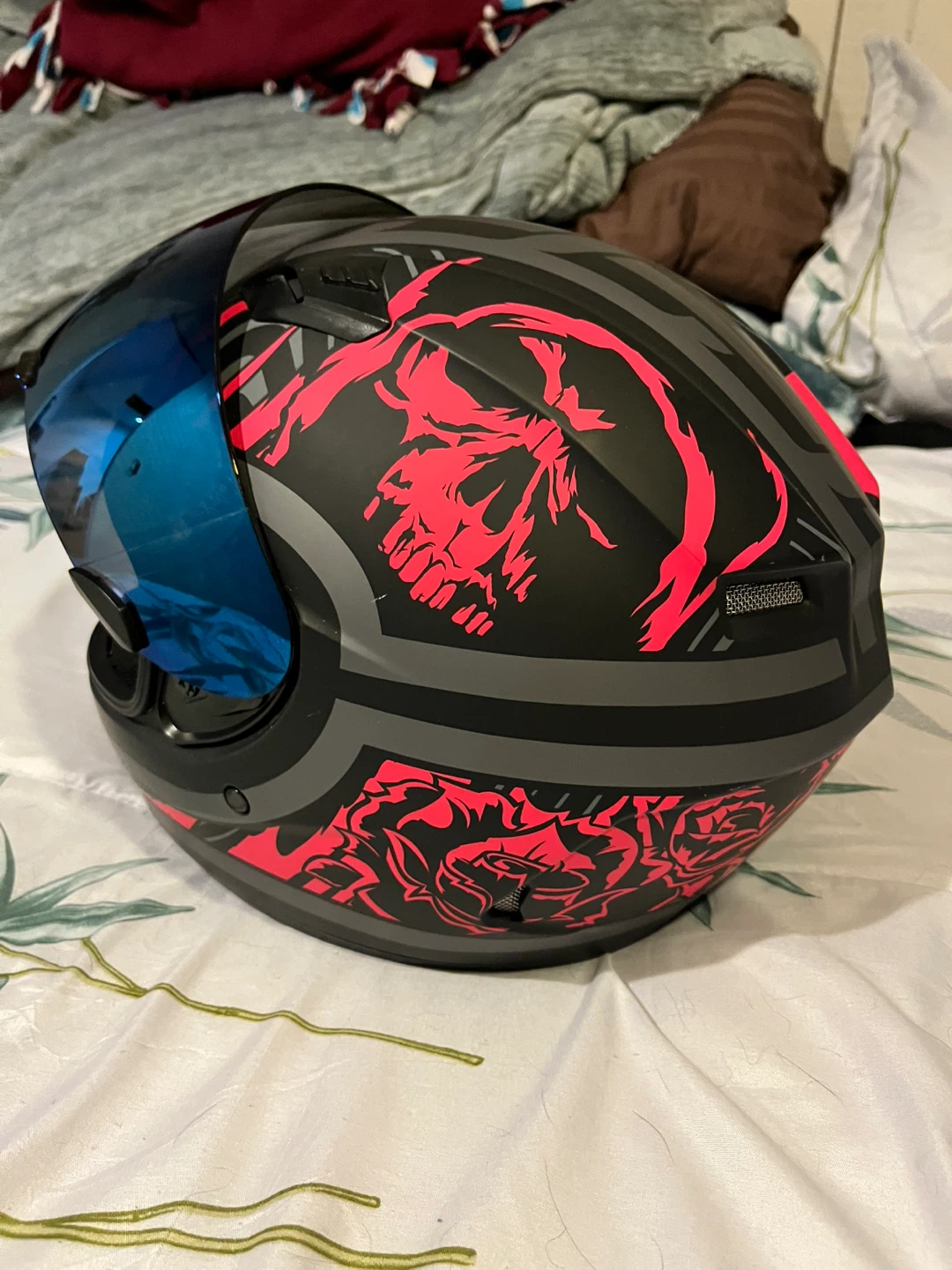 Bell Motorcycle Helmet - Matte Black/Red Graphic - photo 3