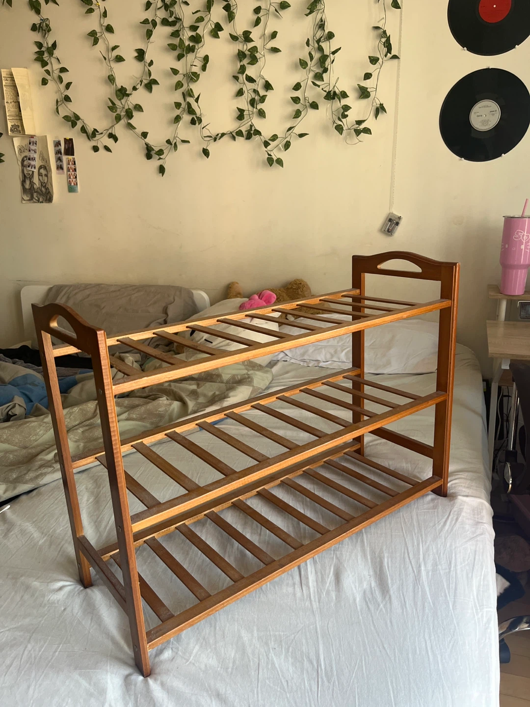 Wooden Shoe Rack MOVING!!!