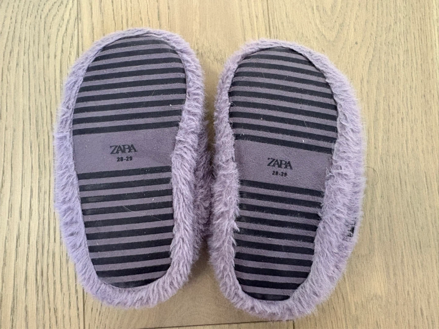 Zara Stitch Love Slippers - Purple - Size 28/29 - photo 2