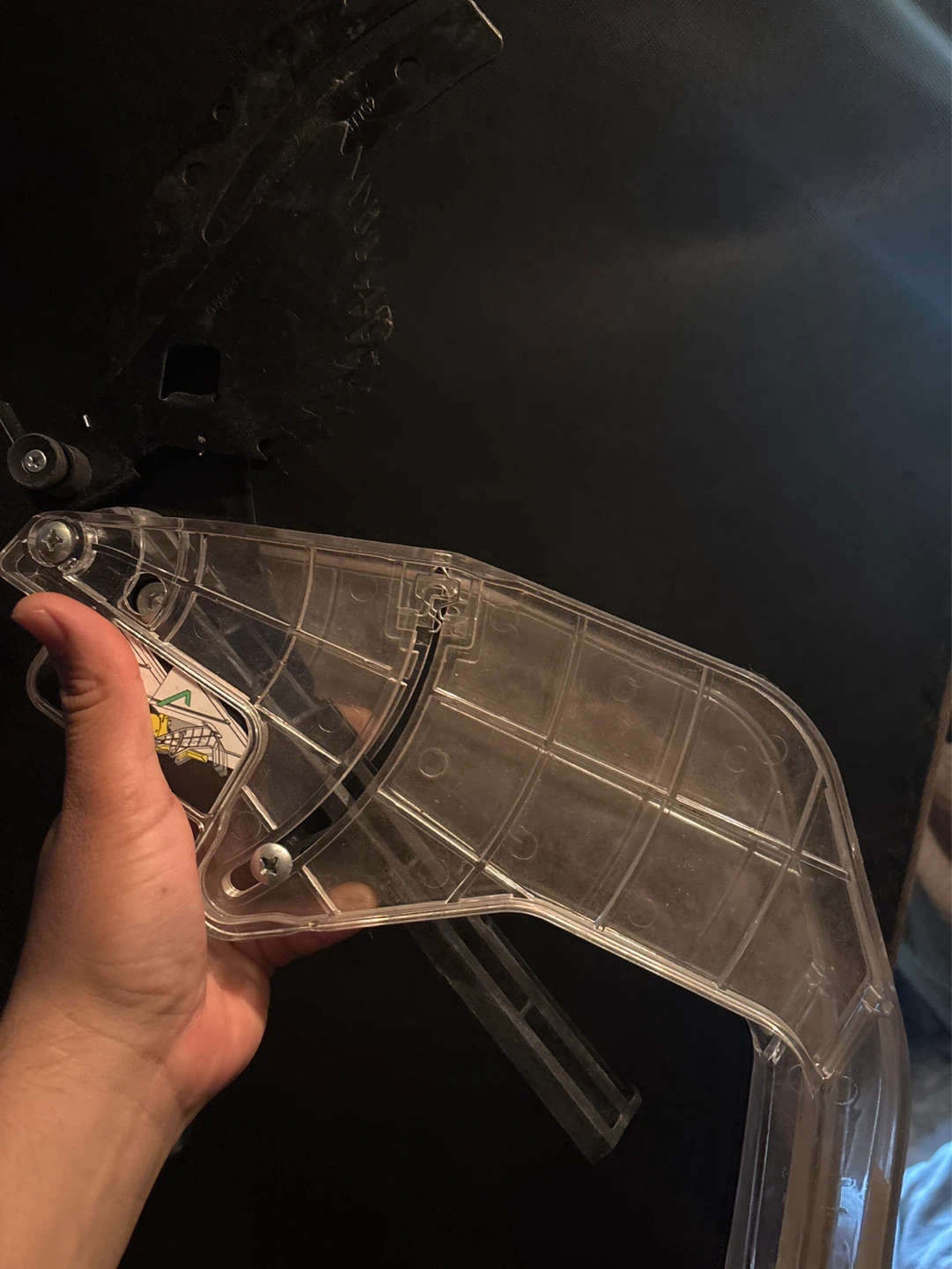 Clear Plastic Guard for Saw Blade