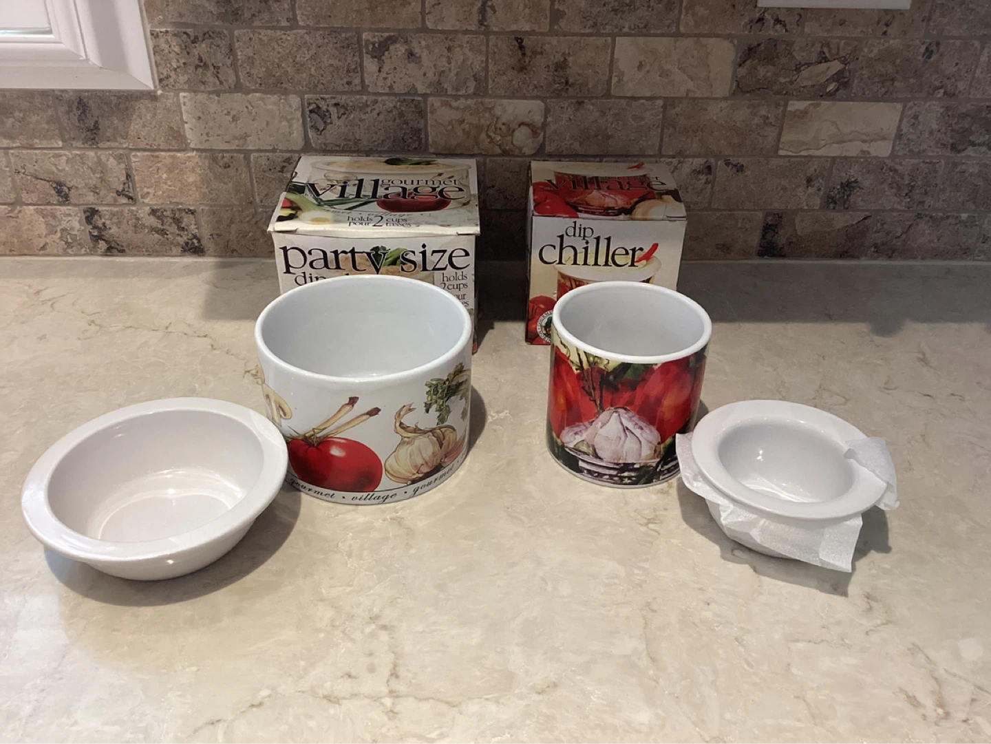 $10 FOR 2 VINTAGE GOURMET VILLAGE DIP CHILLERS - photo 2