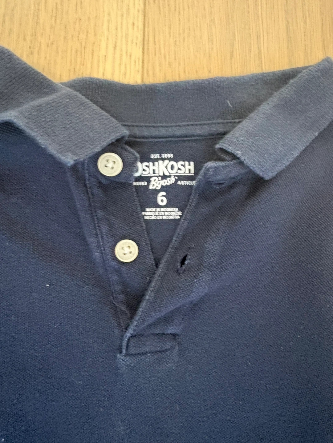OshKosh B'gosh Kids Long Sleeve Polo Shirts Size 6 - Set of 2 - photo 2