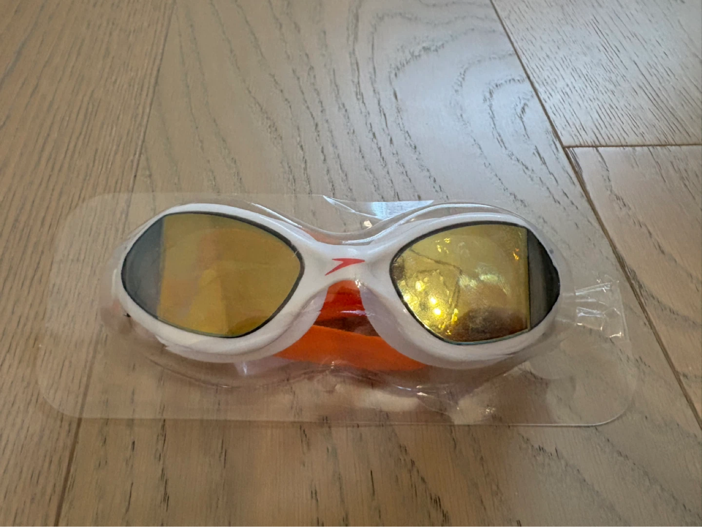 Little kids -Speedo White and Orange Swim Goggles - photo 4