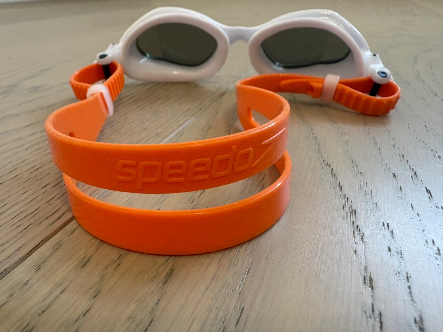 Little kids -Speedo White and Orange Swim Goggles - photo 2