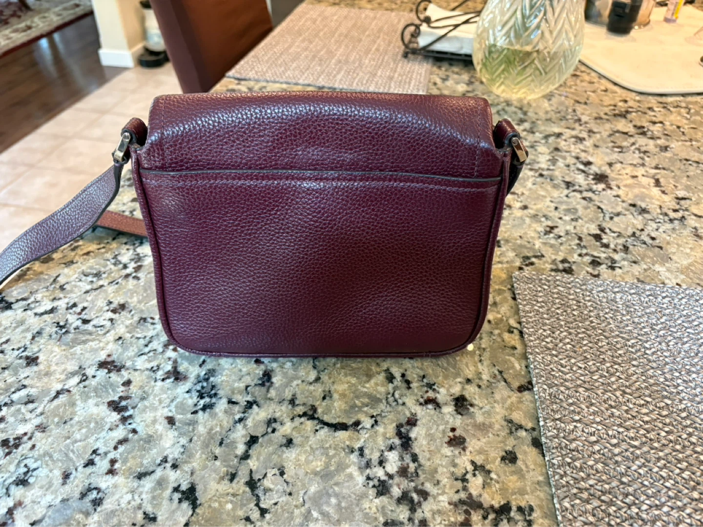 Kate Spade Burgundy Leather Crossbody Bag