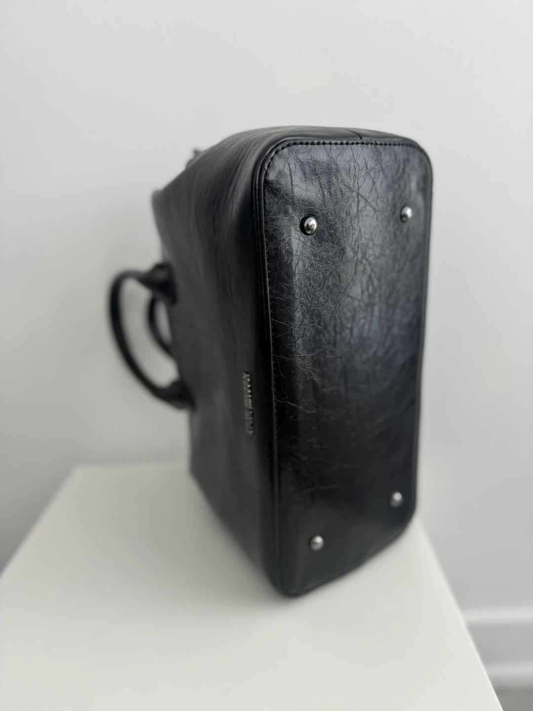 Black Steve Madden Satchel Purse with Shoulder Strap - photo 4