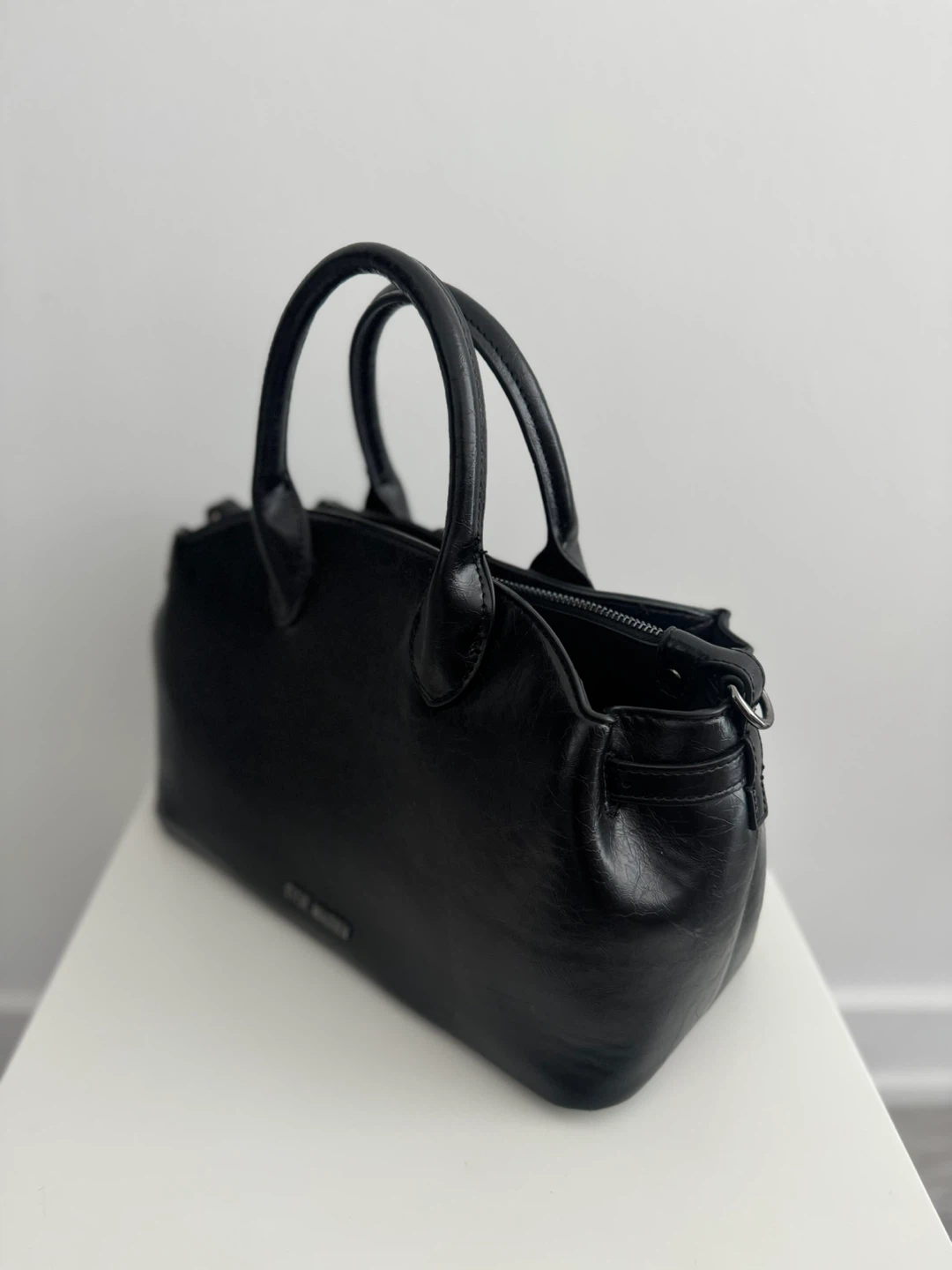 Black Steve Madden Satchel Purse with Shoulder Strap - photo 3