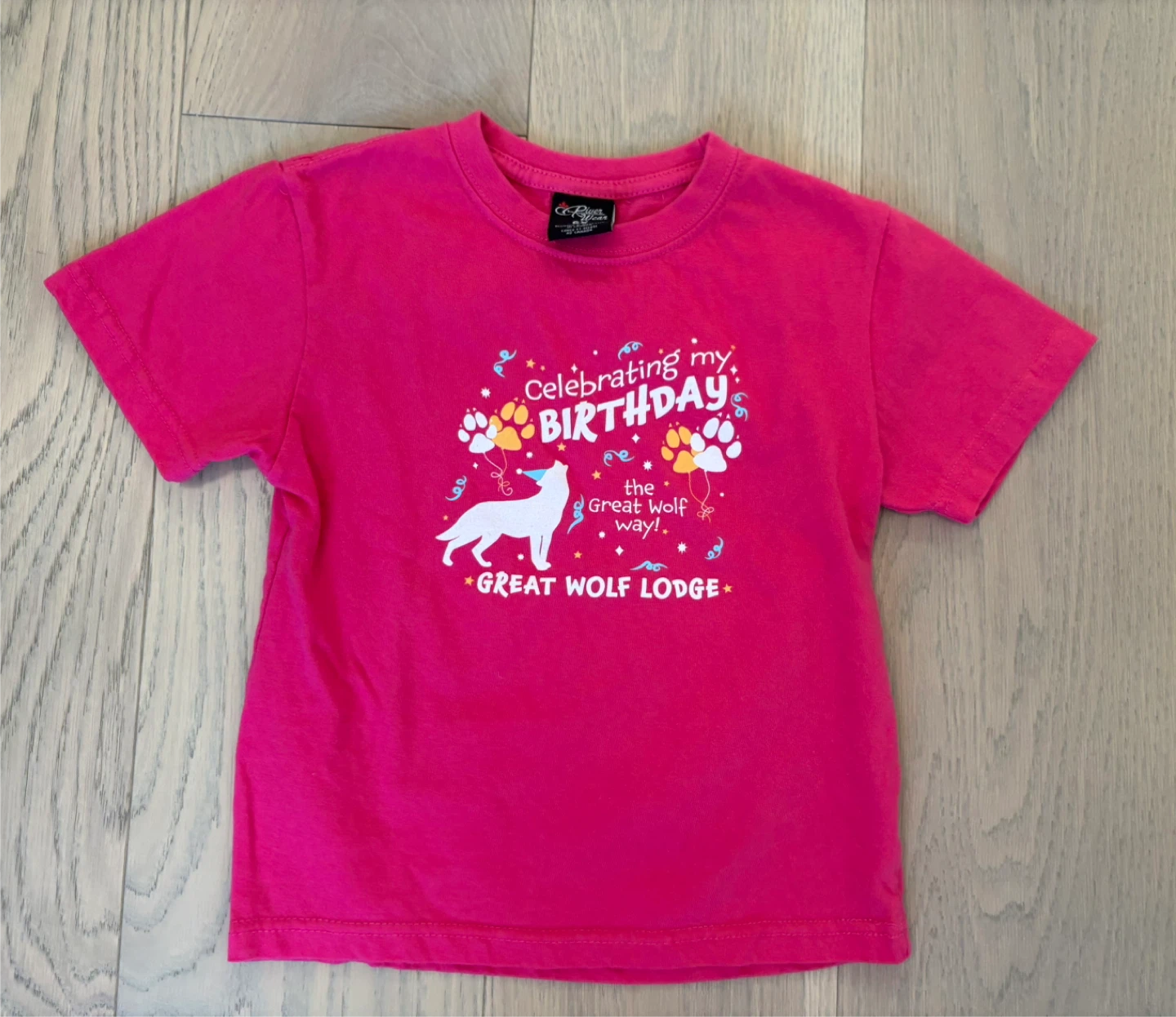 Great Wolf Lodge Birthday T-Shirt Size 6X