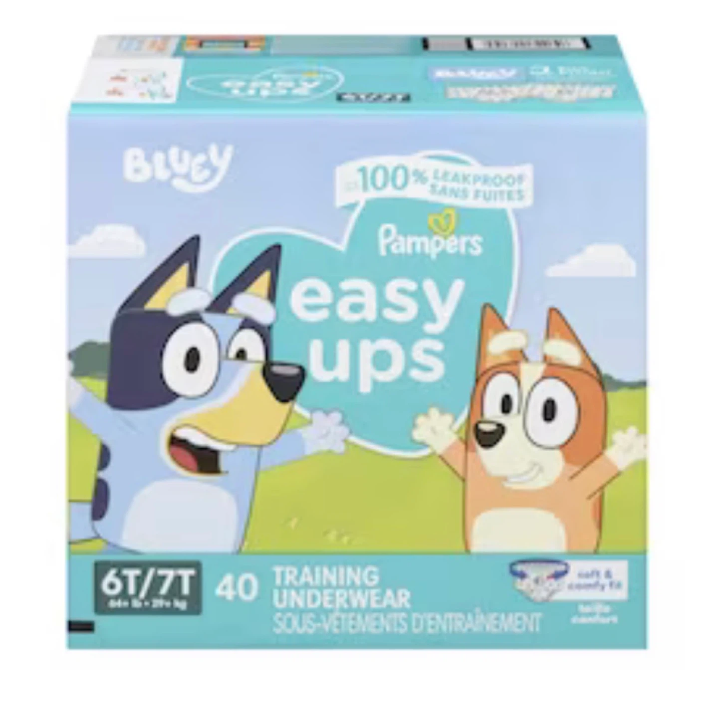 Pampers Bluey Easy Ups Training Underwear Size 6T/7T - 40 Count