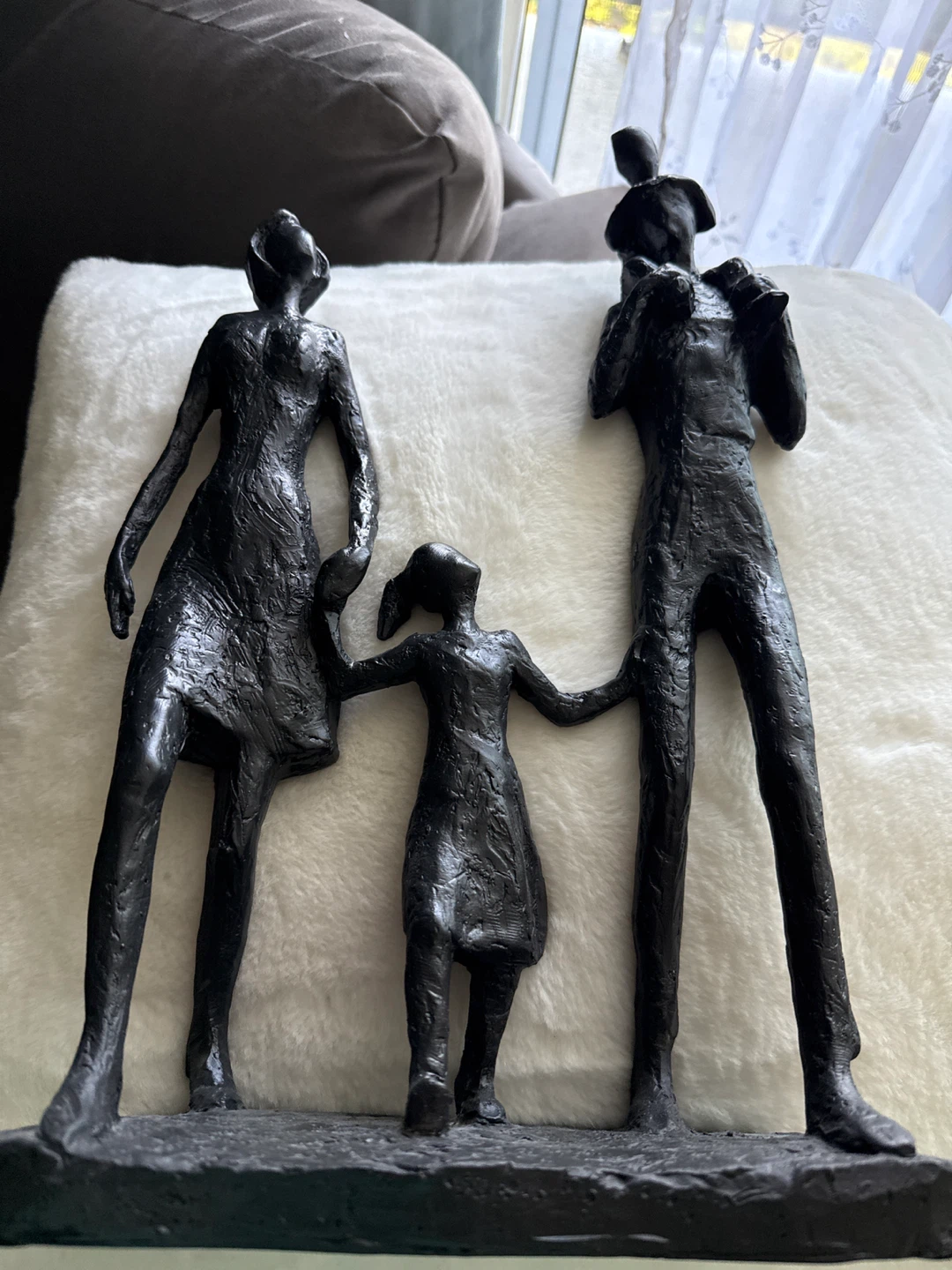 Family of Three Figurine Sculpture - photo 2