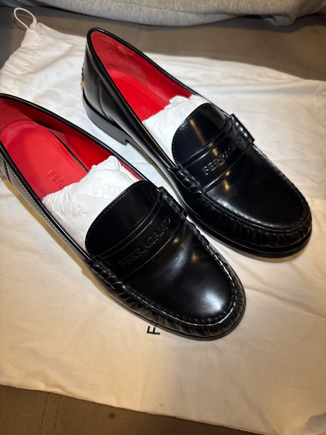 Salvatore Ferragamo Black Leather Loafers - photo 3