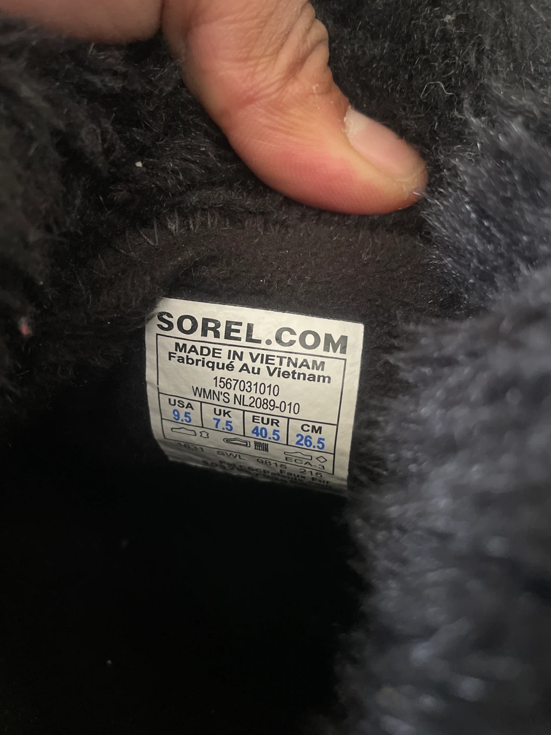 Sorel Women's Black Winter Boots Size 9.5 - photo 2