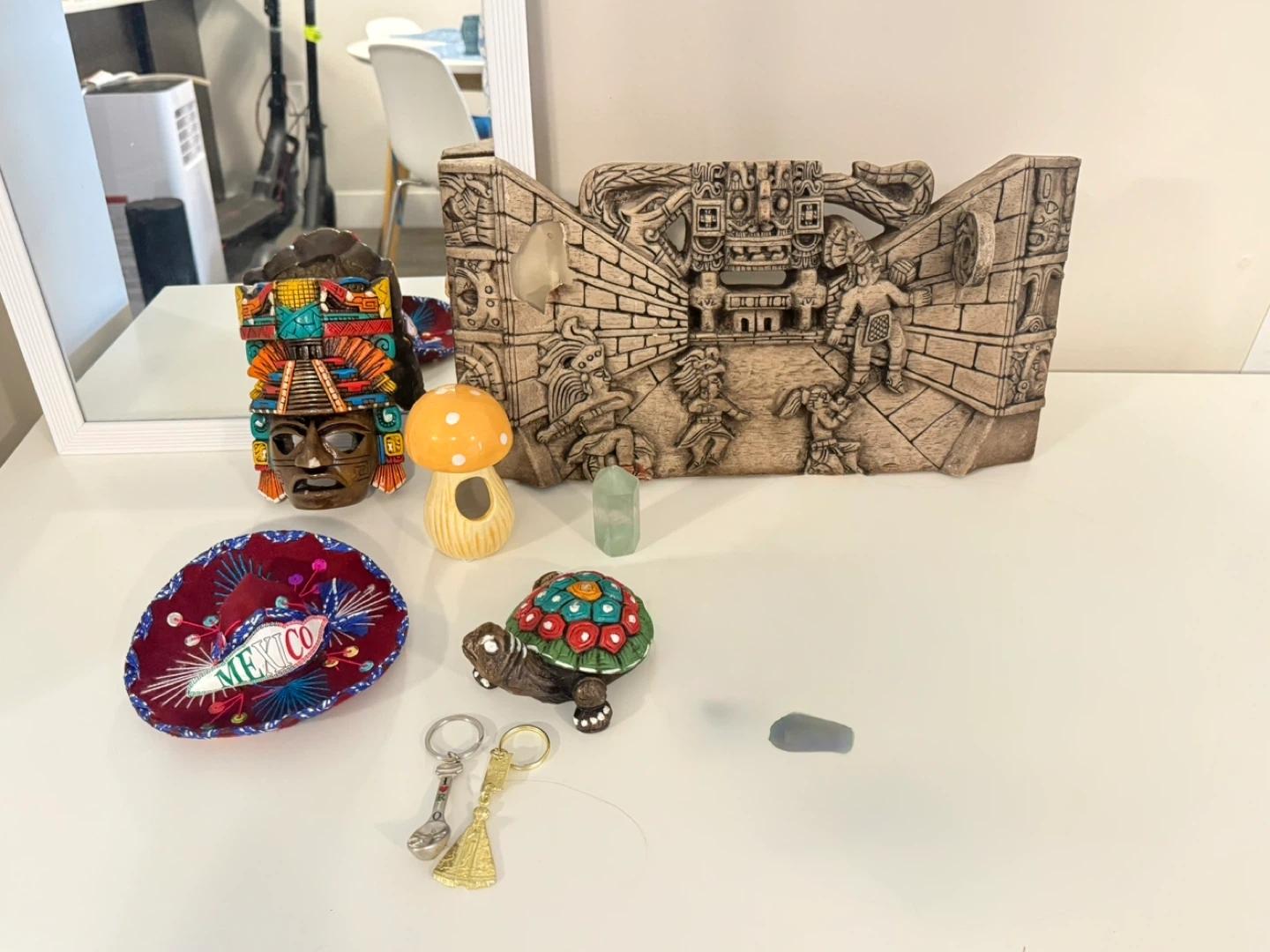 Assorted Mexican & Crystal Decor Items - photo 3