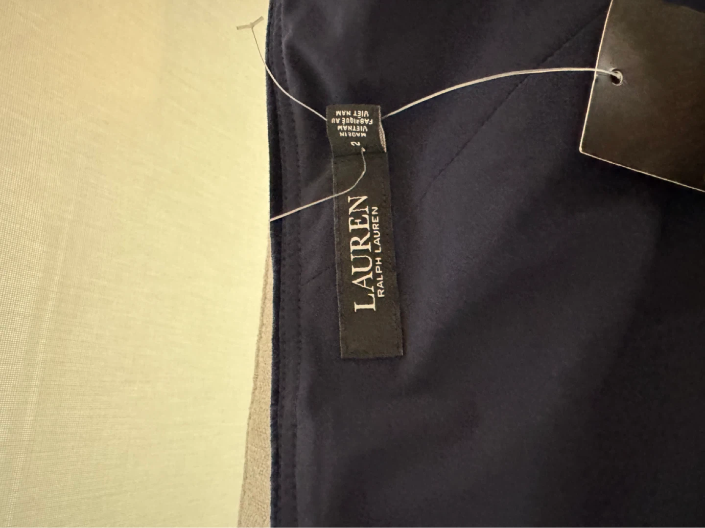Ralph Lauren navy one-shoulder cocktail dress - photo 5