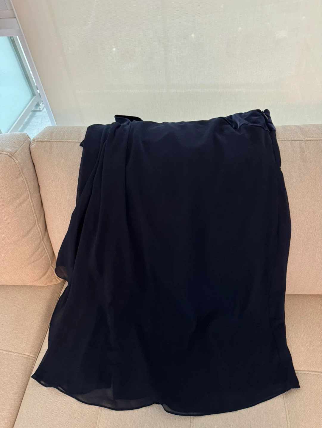 Ralph Lauren navy one-shoulder cocktail dress - photo 4