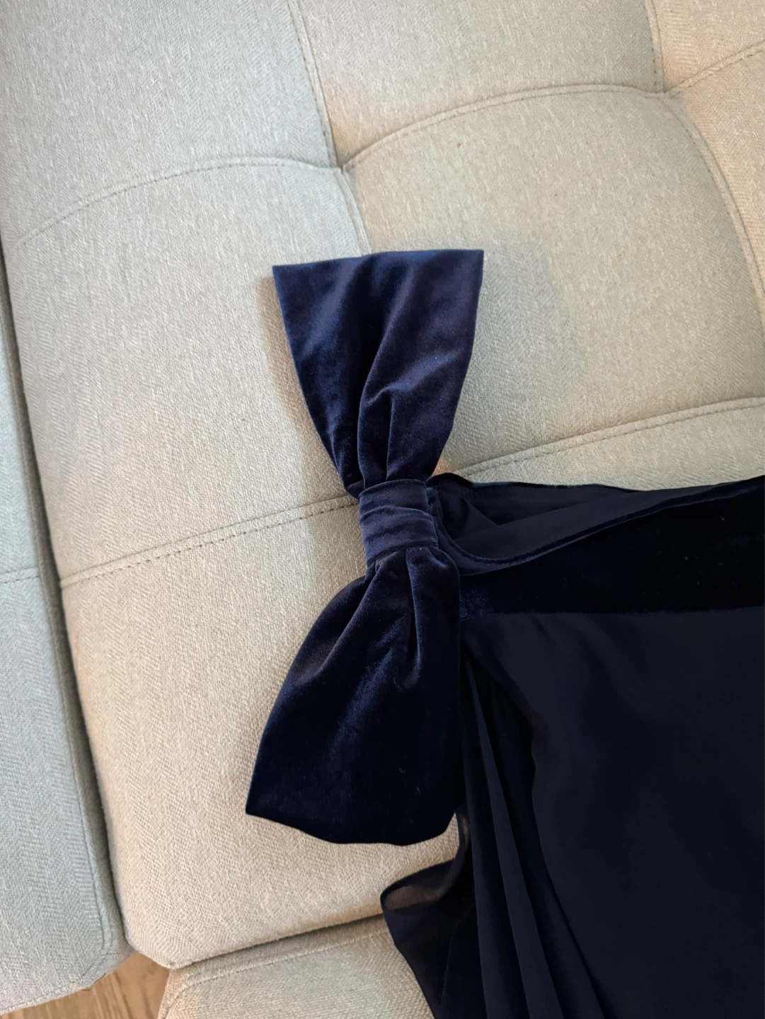 Ralph Lauren navy one-shoulder cocktail dress - photo 3