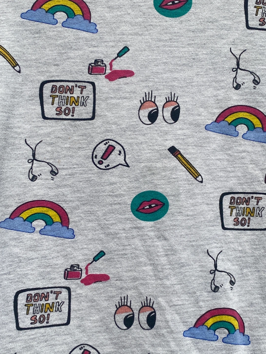 Divided Graphic Sweatshirt - Size S - long sleeved cute shirt - photo 3