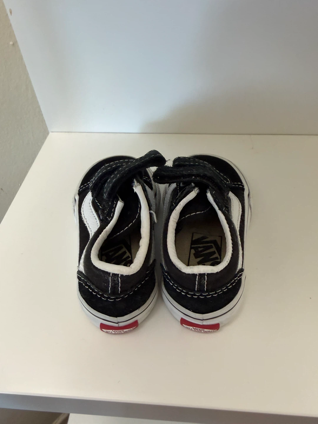 Toddler Vans Old Skool V Black White Shoes - photo 3
