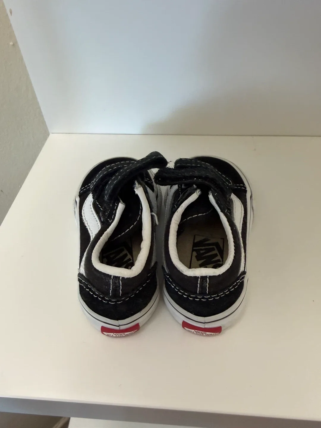 Toddler Vans Old Skool V Black White Shoes - photo 3