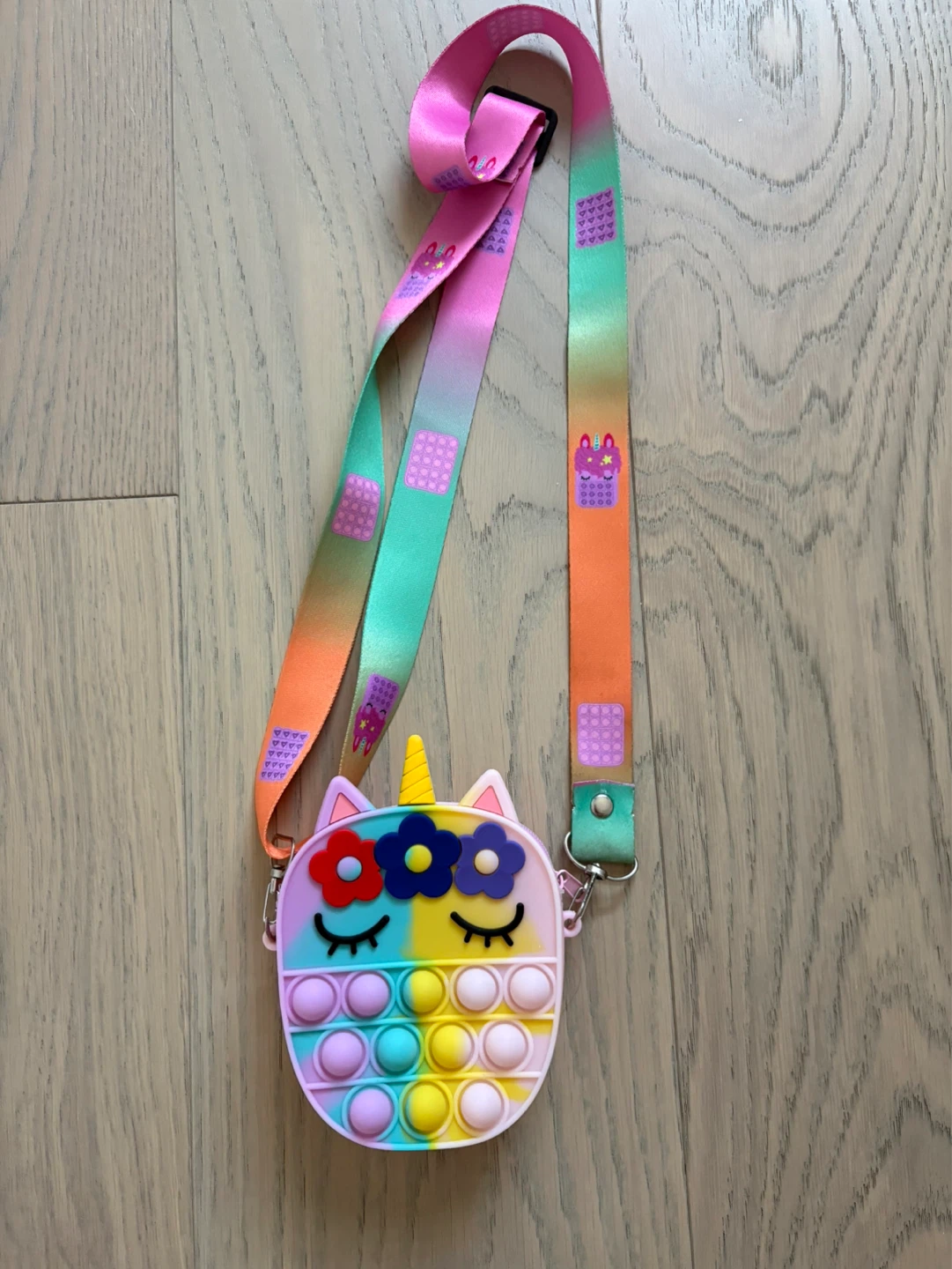 Girls Unicorn Pop It Purse