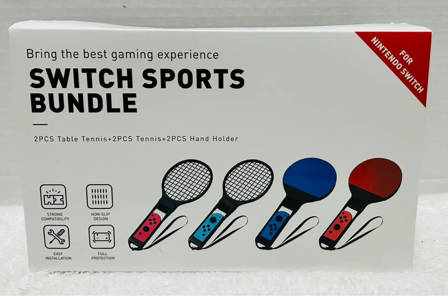 NIB Nintendo Switch Sports Bundle Table Tennis Rackets