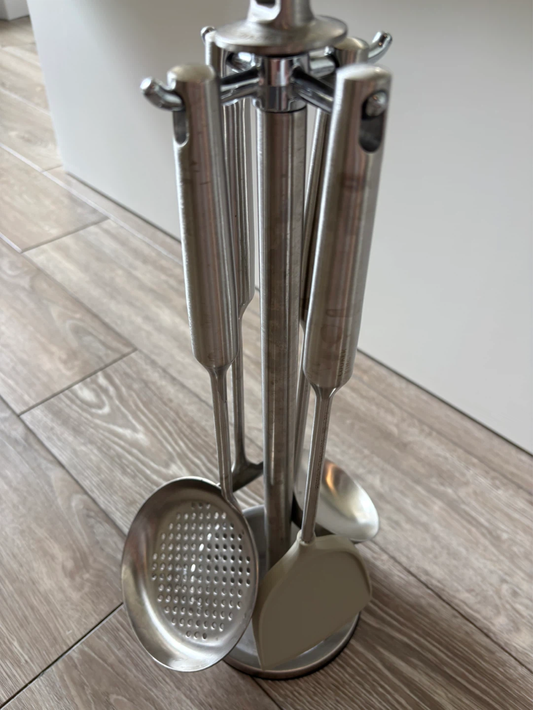 Stainless Steel Kitchen Utensil Set with Stand