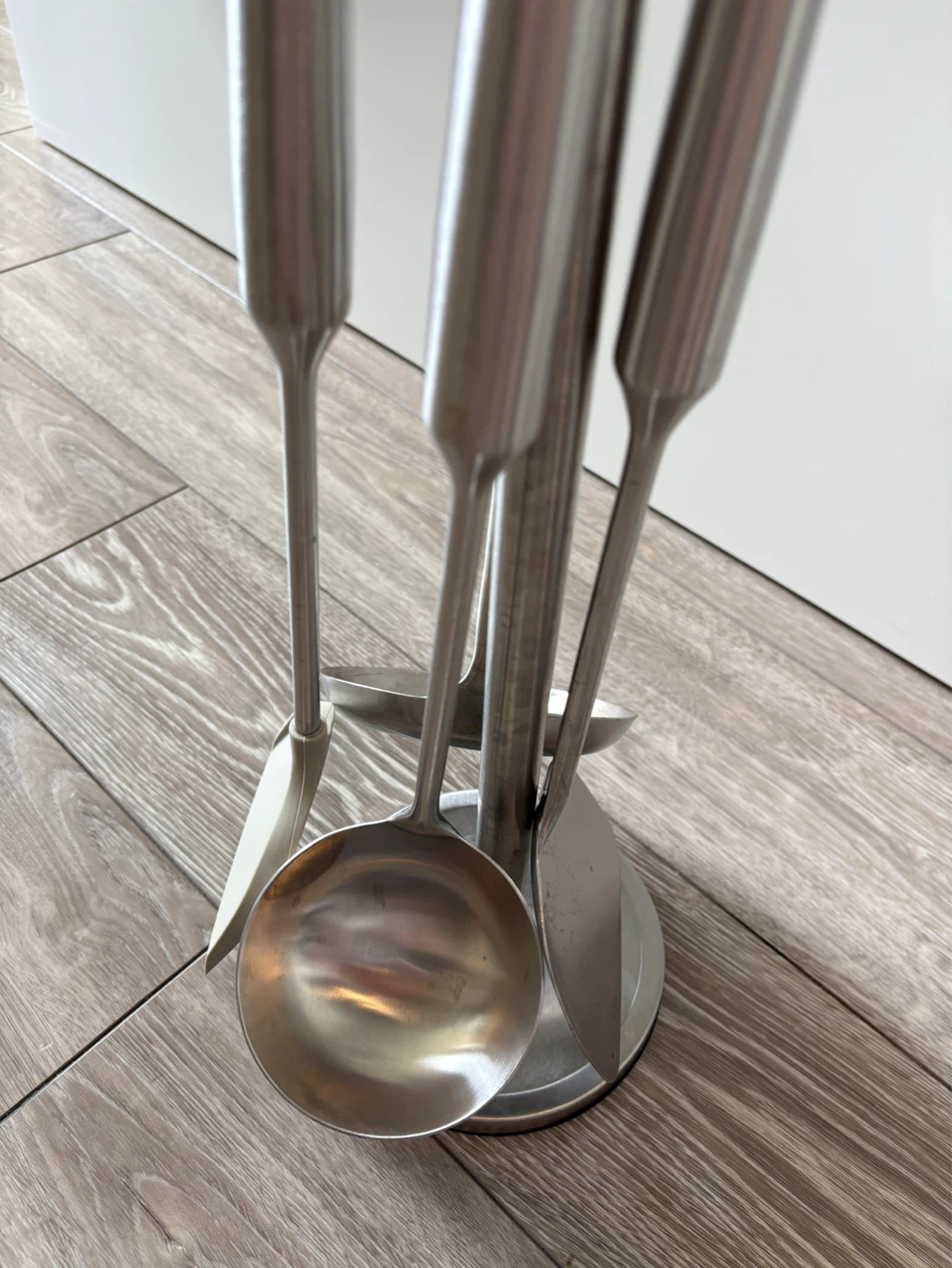 Stainless Steel Kitchen Utensil Set with Stand - photo 2