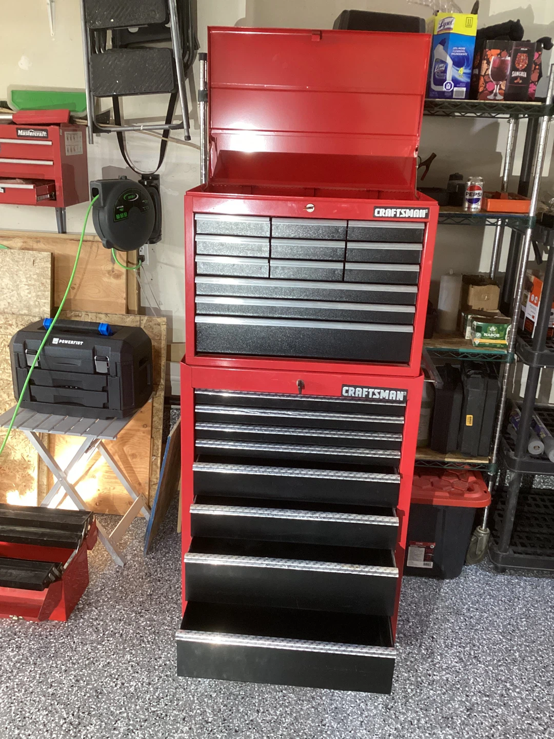 Craftsman Red and Black Rolling Tool Chest